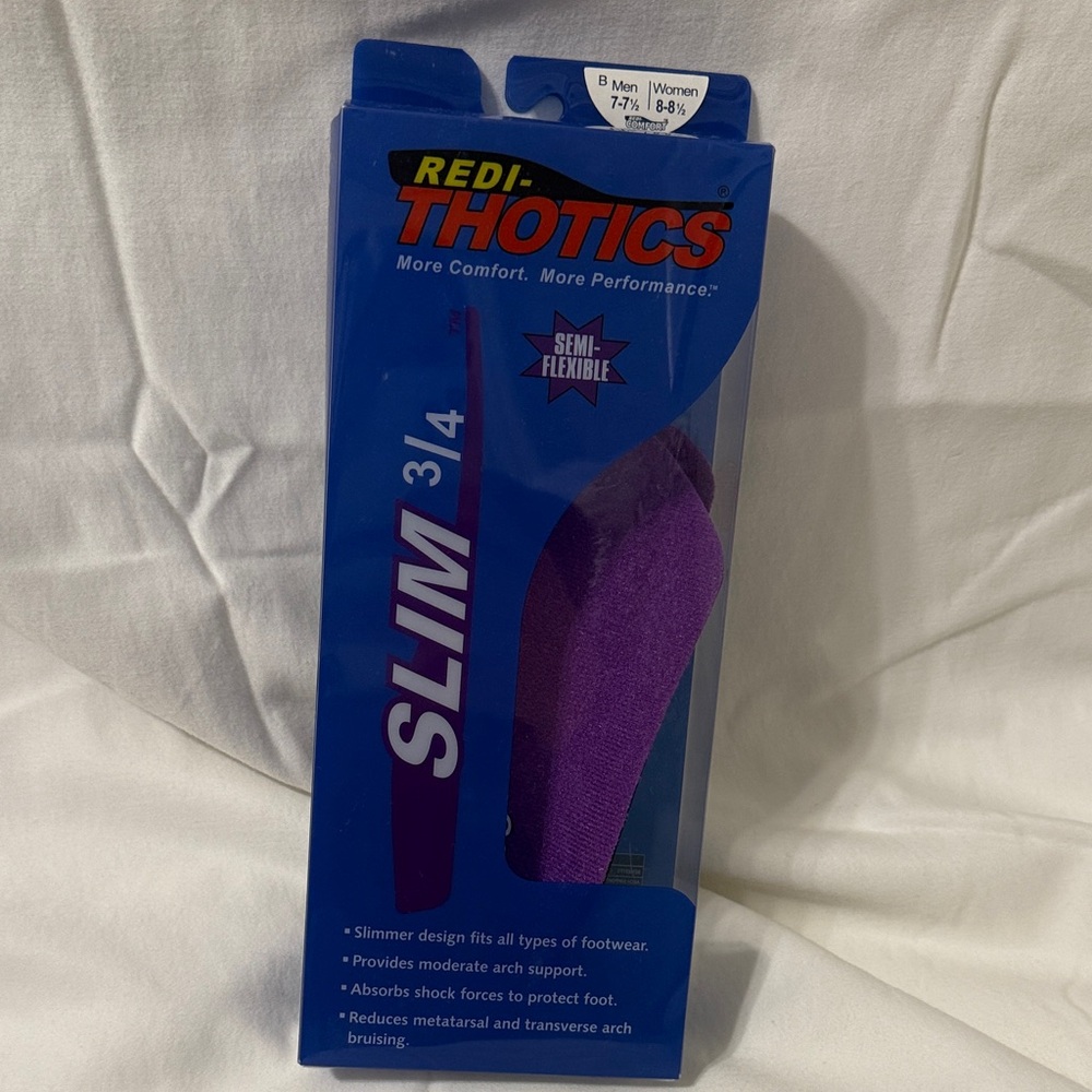 Redi-Thotics Slim 3/4 Purple Insoles